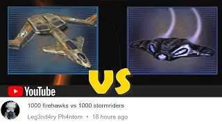 1,000 GDI Firehawks vs 1,000 Scrin Storm Riders