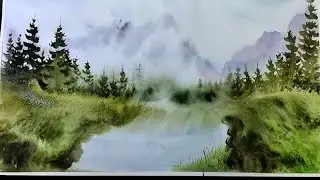 Watercolor Painting For Beginners/Watercolor Painting!!