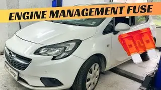 Замена предохранителя и реле блока управления двигателем Opel Corsa E