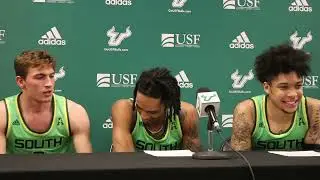 USF players Javon Greene, Caleb Murphy and Mark Calleja talk win over UCF (1/15/22)