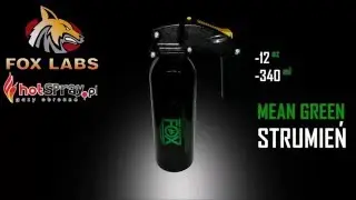 Gaz pieprzowy FOX LABS MEAN GREEN strumień 340ml Pistol grip hotspray.pl