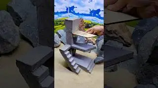 Donald Duck&ndash;Shaped Mini House! 😮🏠 | Satisfying Build ✨ #miniature #house #shorts