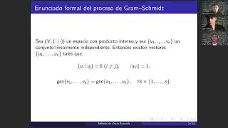 EXPOSICION TEORICO-PRACTICA DE GRAM&ndash;SCHMIDT