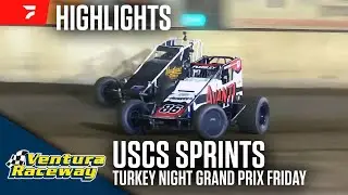 Turkey Night GP Friday | USCS Non-Wing Sprints at Ventura Raceway 11/28/25 | Highlights