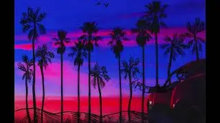 Jasper De Ceuster - Flare (palm trees loop animation California music video)