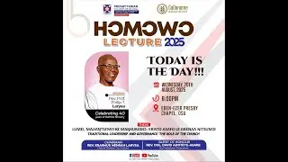 HOMOWO LECTURE '25 || 20/08/2025