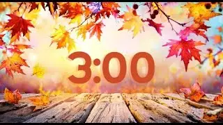 🍁 FALL AUTUMN 3 MINUTE CLEAN UP SONG TIMER