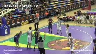 U14M - 1ª parte Infantil BARCELONA vs. REAL MADRID. Semifinal Cpto. España 2013
