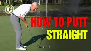 HOW TO PUTT THE GOLF BALL STRAIGHT (BEST DRILL)