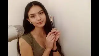 ASMR Air Tracing, Face Drawing, Ramble