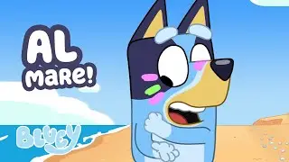 È ora di andare in spiaggia con Bluey! 🌊⛱️ | Goditi il calore! | Bluey Italiano Canale Ufficiale