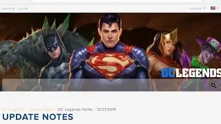 DC Legends - 12/20/16 Update & 12/21/16 Hotfix
