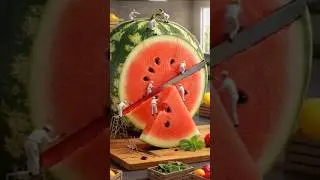 Tiny workers ,big project/ miniature food workers video #ai #miniature #shorts #shortsfeed
