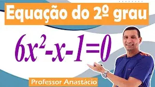 Como resolver a equação do segundo grau 6x² - x - 1 = 0 com a fórmula de BHASKARA #matemática_básica