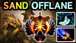 🔥 SAND KING OFFLANE &mdash; BLINK + BURROW MAKES FREE KILLS | DOTA 2 GAMEPLAY 🔥