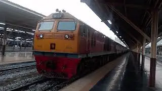 GEA4528 รถธรรมดาที่ 283 กรุงเทพ - จุกเสม็ด ออกจาก กรุงเทพ เวลา 06.55 ตามเวลา พ่วง 12 ตู้