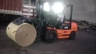 Paper reel handling by ACE Forklift PRC