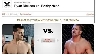 Ryan Dickson Vs Bobby Nash Prediction & Breakdown XFC 44
