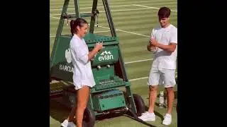 Carlos Alcaraz & Emma Raducanu Share Cute Moment at Wimbledon