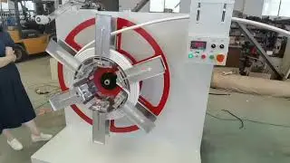 Fully automatic PE PVC flexible hose coil head winding machine