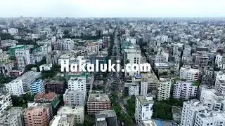Drone view of Megacity Dhaka l stock footage l Royality free video l Copyright free video
