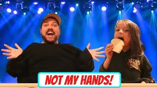 NOT MY HANDS CHALLENGE! | Drawing and Eating With Someone Else's Arms