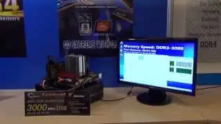 G.SKILL Live Demo 3000MHz 32GB (8x4GB) at IDF 2013