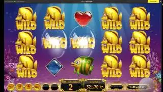 Big Win on Golden Fish Tank from Yggdrasil, won on Unibet
