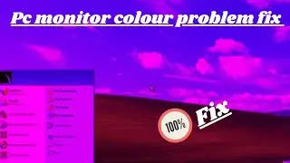 computer monitor display color problem