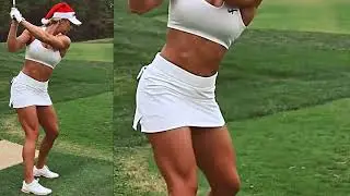❤️ Practicing a short iron #golf #swing #iron #ironshot #jessica #club #drivingrange #love