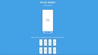Drink Water App By Using HTML CSS & Javascript