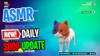 ASMR Fortnite Shop NEW Kit Sidekick Pet! Daily Update Today 🎮🎧 Relaxing Whispering 😴💤