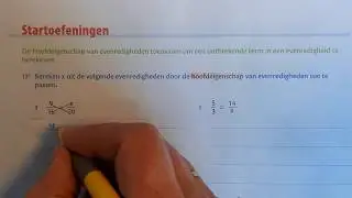 Hoofdeigenschap van evenredigheden: oefeningen