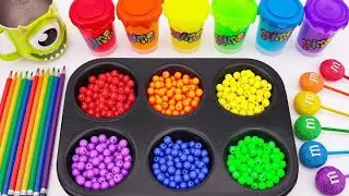 Satisfying Video How Made 6 Big Slim in to rainbow Candy Star Colors 