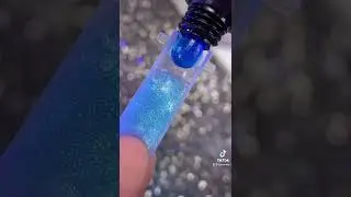 Sparkly night sky Nail Dual Form & Polygel Application Beginner friendly