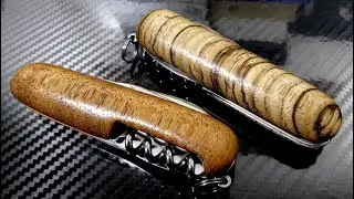 Wundersch&ouml;ne Custom Holzgriffschalen f&uuml;r Victorinox Taschenmesser!
