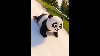 Baby Panda Mountain Adventure Gone Wrong! 🐼🌨️😂