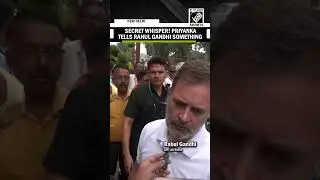 Secret Whisper! Priyanka tells Rahul Gandhi something as reporters ask question on Malegaon Case