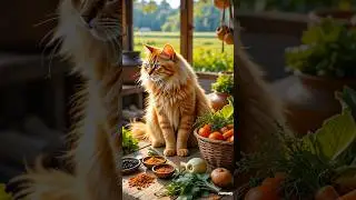 A Cooking Cat&rsquo;s Journey || #catoon #cat #caton #cattoon #cute #ai #catvideos #cutecat #cooking