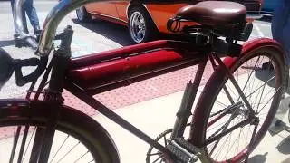 Antique 1919 Indian Bicycle - Hooters & Hot Rods Car Show - Sanford, FL 3/3/2015 | ADVENTURE BIKER