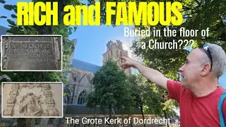 Graves inside the church in Dordrecht in the Netherlands / Grote Kerk 🇳🇱🇳🇱🇳🇱