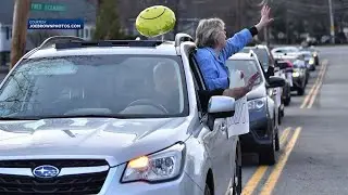 Woburn organizes parade for couple celebrating 60th wedding anniversary