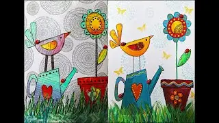 Whimsical Art Journal Pages