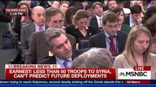 CNN reporter hammers Earnest: How's there no combat element to what U.S. is doing in Iraq and Syria?