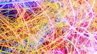 [ NO SOUND ] ✔ Very Thin Threads Emit A Multi Color Light ✔ ABSTRACT ART Color Line