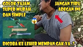 NGERI !! REVIEW GOLOK MURAH SUPER TAJAM 30 RIBUAN FULL TANG - PEMOTONG BAMBU - GOLOK CIBATU UNBOXING