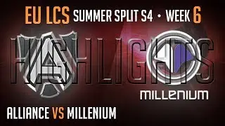 Alliance VS Millenium Highlights EU LCS Summer 2014 Week 6 Day 1 S4 ALL vs MIL