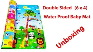 ZOSOE Double Sided Water Proof Baby Cartoons Mat Carpet Baby Crawl Play Mat Unboxing&Review InTelugu