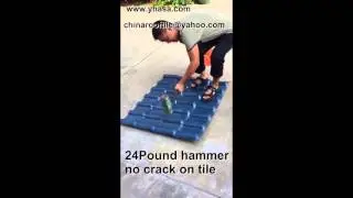 Strong Plastic Roof Tile Test,why choose smart roof tile