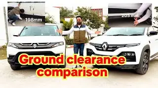 Real life Breeza vs Kiger Ground clearance comparison compact SUV segment details 
